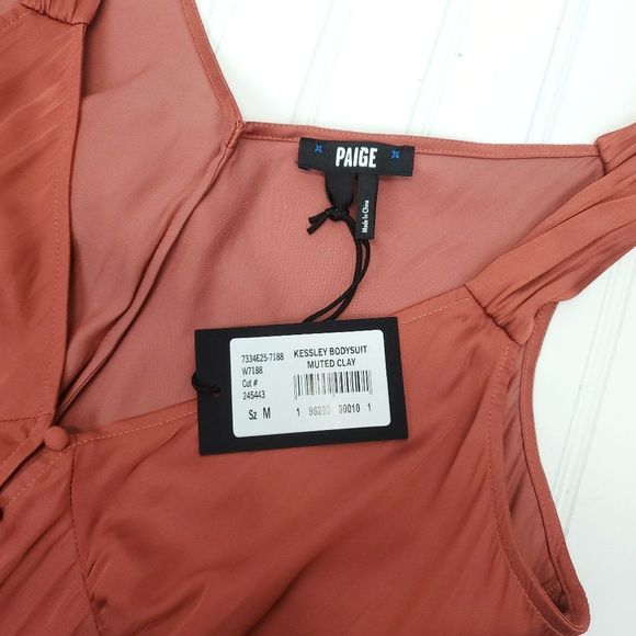 PAIGE Kessley Tank Bodysuit Muted Clay - Picture 10 of 11